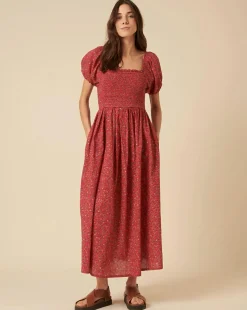 Nobody's Child Tasmin Midi Dress Ina Ditsy Red