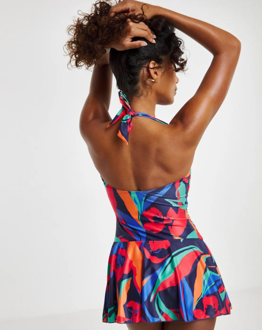 Non Wired Halter Swimdress