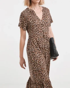 Notch Neck Maxi Dress