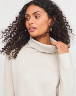 Oatmeal Super Soft High Neck Sweatshirt