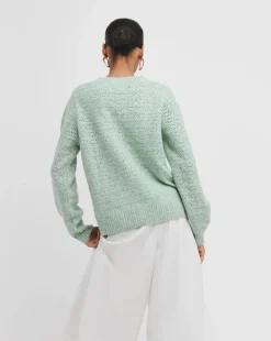 Open Stitch Crew Neck Jumper