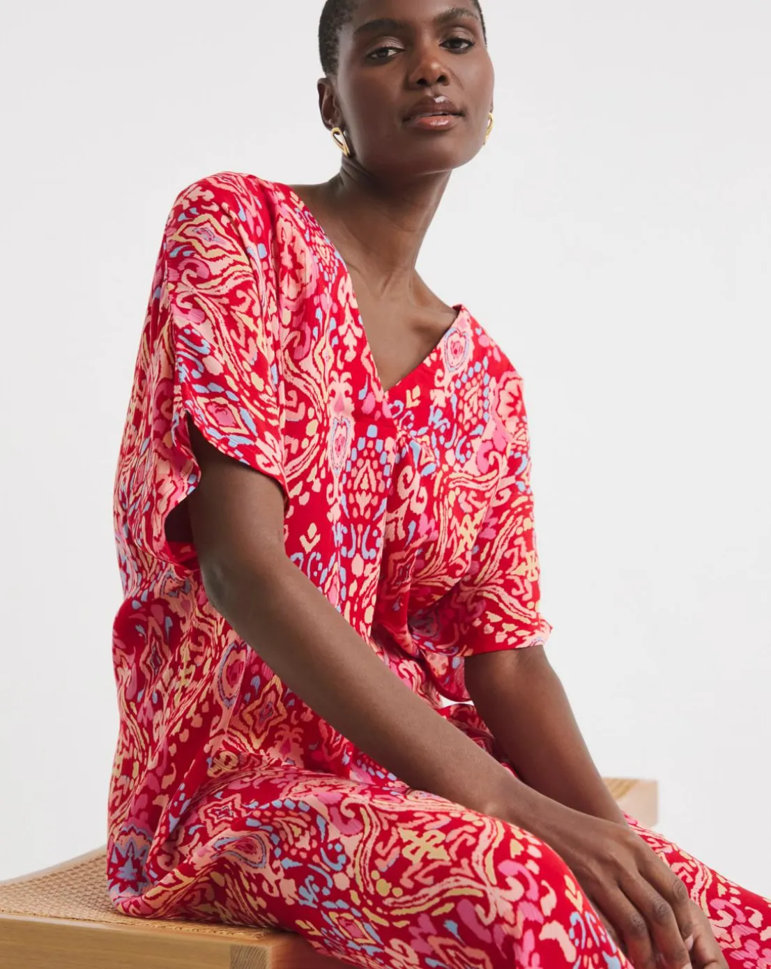 Overhead Midi Kaftan Dress