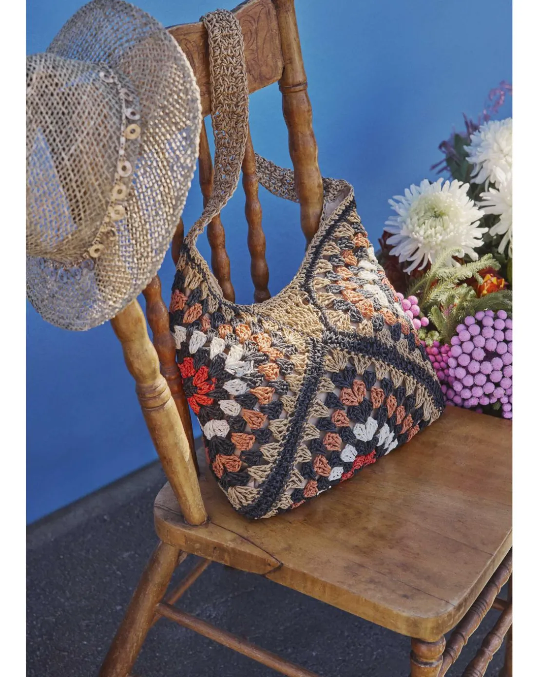 Packable Raffia Beach Bag