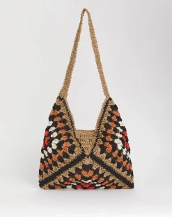 Packable Raffia Beach Bag
