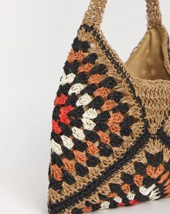 Packable Raffia Beach Bag