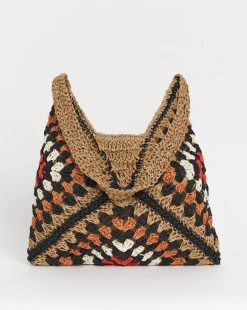 Packable Raffia Beach Bag