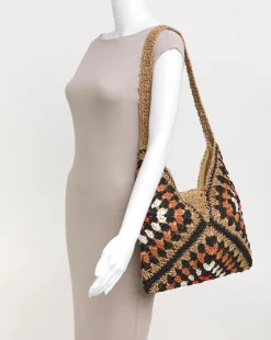 Packable Raffia Beach Bag