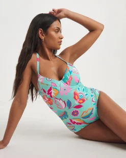 Padded Underwired Plunge Swimsuit