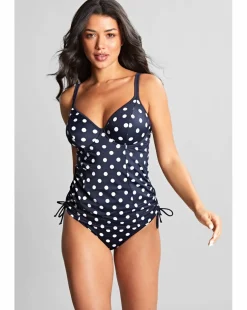 Panache Anya Riva Wired Tankini Top Navy Spot