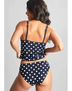 Panache Anya Riva Wired Tankini Top Navy Spot