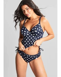 Panache Anya Riva Wired Tankini Top Navy Spot