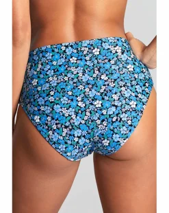 Panache High Waist Bikini Brief Blue Posy Print