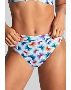 Panache Midi Bikini Bottom Flutter Print