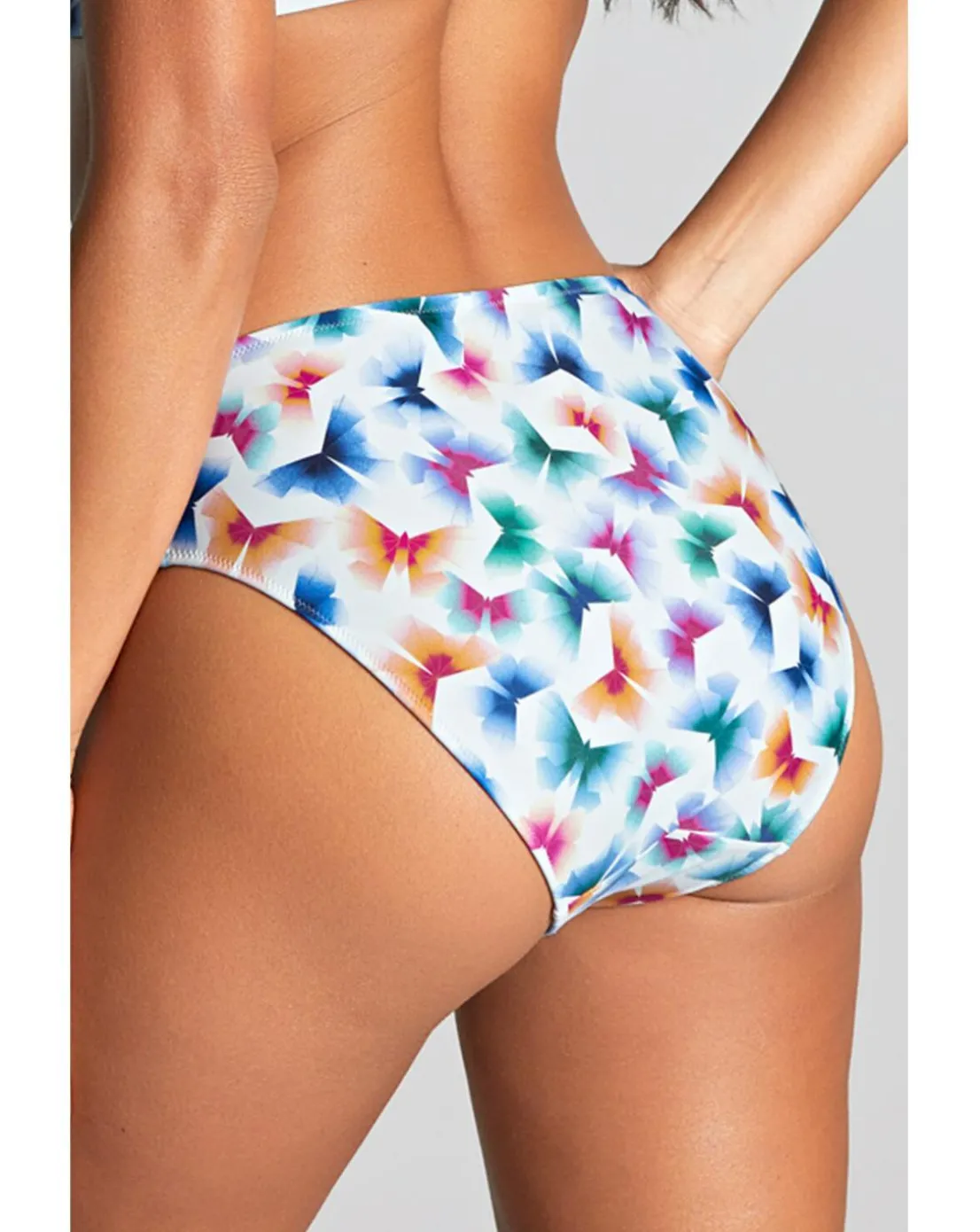 Panache Midi Bikini Bottom Flutter Print
