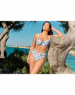 Panache Olivia Full Cup Wired Bikini Top Flutter Print