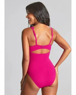 Panache Spirit Rita Plunge Wired Swimsuit Magenta