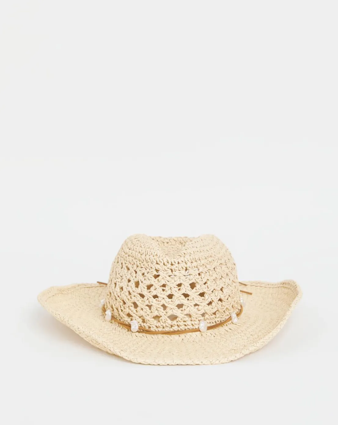 Pearl Detail Western Cowboy Hat