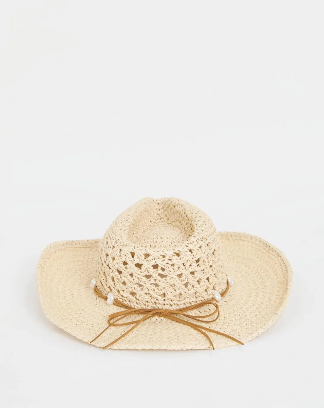 Pearl Detail Western Cowboy Hat