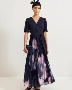 Phase Eight Abigail Printed Pleat Maxi Dress