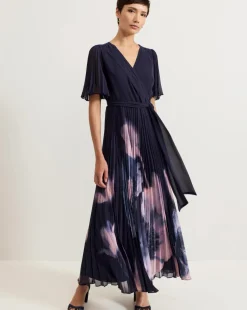 Phase Eight Abigail Printed Pleat Maxi Dress