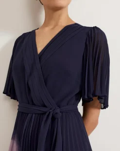 Phase Eight Abigail Printed Pleat Maxi Dress