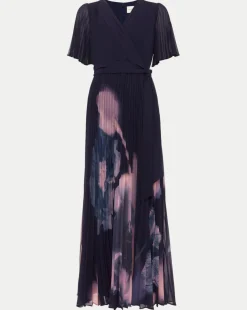 Phase Eight Abigail Printed Pleat Maxi Dress