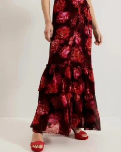 Phase Eight Amaris floral Puff Sleeve Maxi Dress