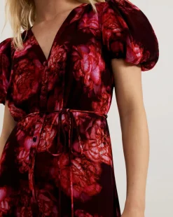 Phase Eight Amaris floral Puff Sleeve Maxi Dress