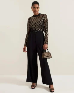 Phase Eight Amelia Sequin Bodice Jumpsuit