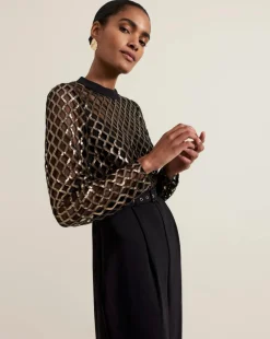 Phase Eight Amelia Sequin Bodice Jumpsuit