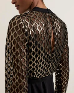 Phase Eight Amelia Sequin Bodice Jumpsuit