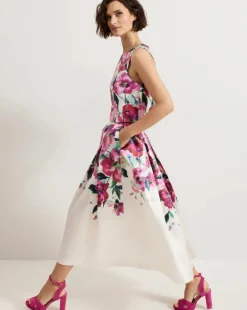 Phase Eight Celeste Border Floral Print Skirt