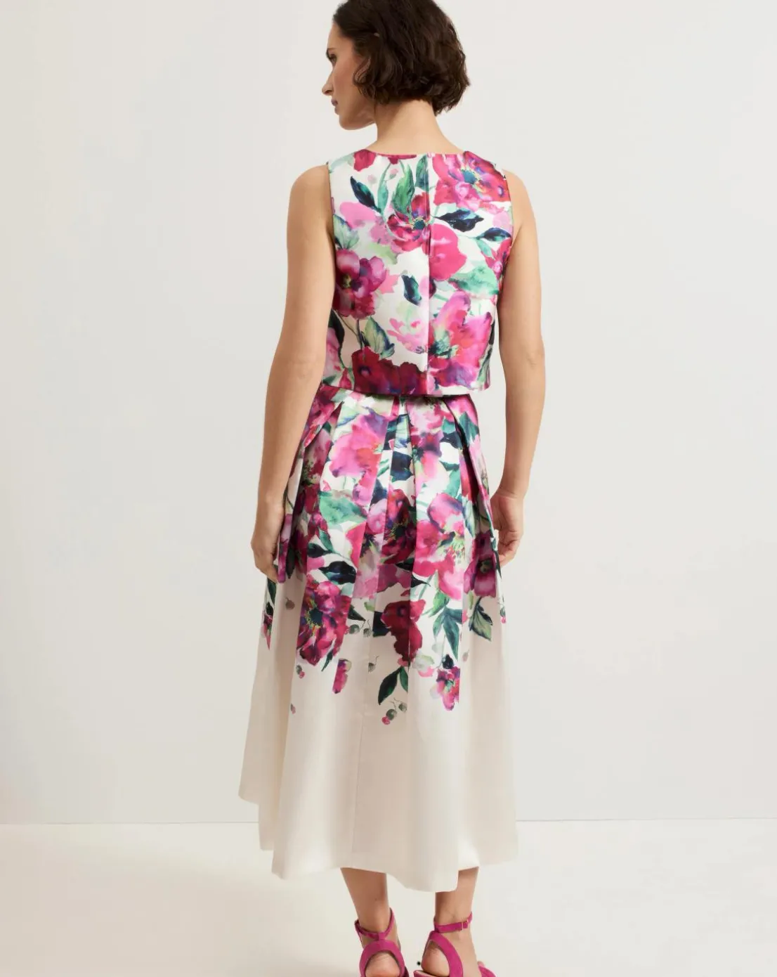 Phase Eight Celeste Border Floral Print Skirt