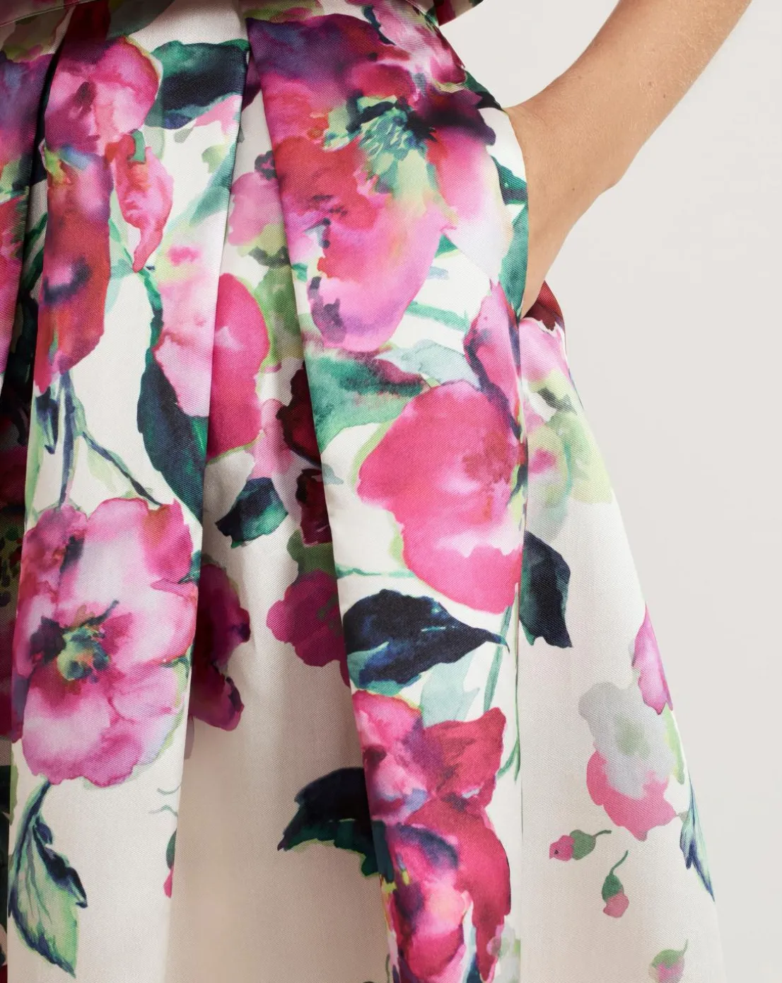 Phase Eight Celeste Border Floral Print Skirt