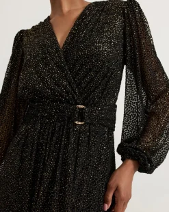 Phase Eight Emre Shimmer Burnout Midi Dress