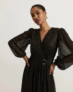 Phase Eight Emre Shimmer Burnout Midi Dress