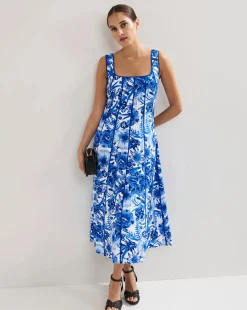 Phase Eight Goldie Printed Midi Dress