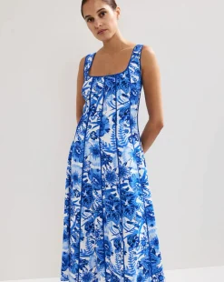 Phase Eight Goldie Printed Midi Dress