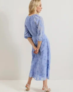 Phase Eight Liona Floral Jaquard Midi Dress