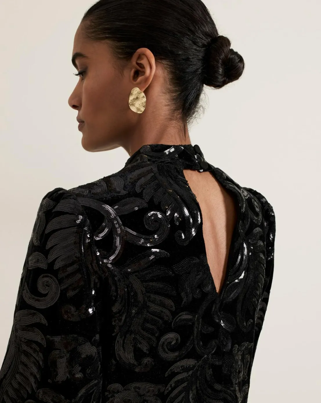 Phase Eight Sequin Velvet Shift Dress