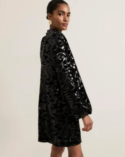 Phase Eight Sequin Velvet Shift Dress