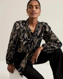 Phase Eight Tessa Floral Filcoupe Blouse