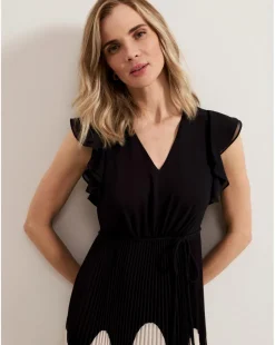 Phase Eight Uma Printed Pleat Maxi Dress