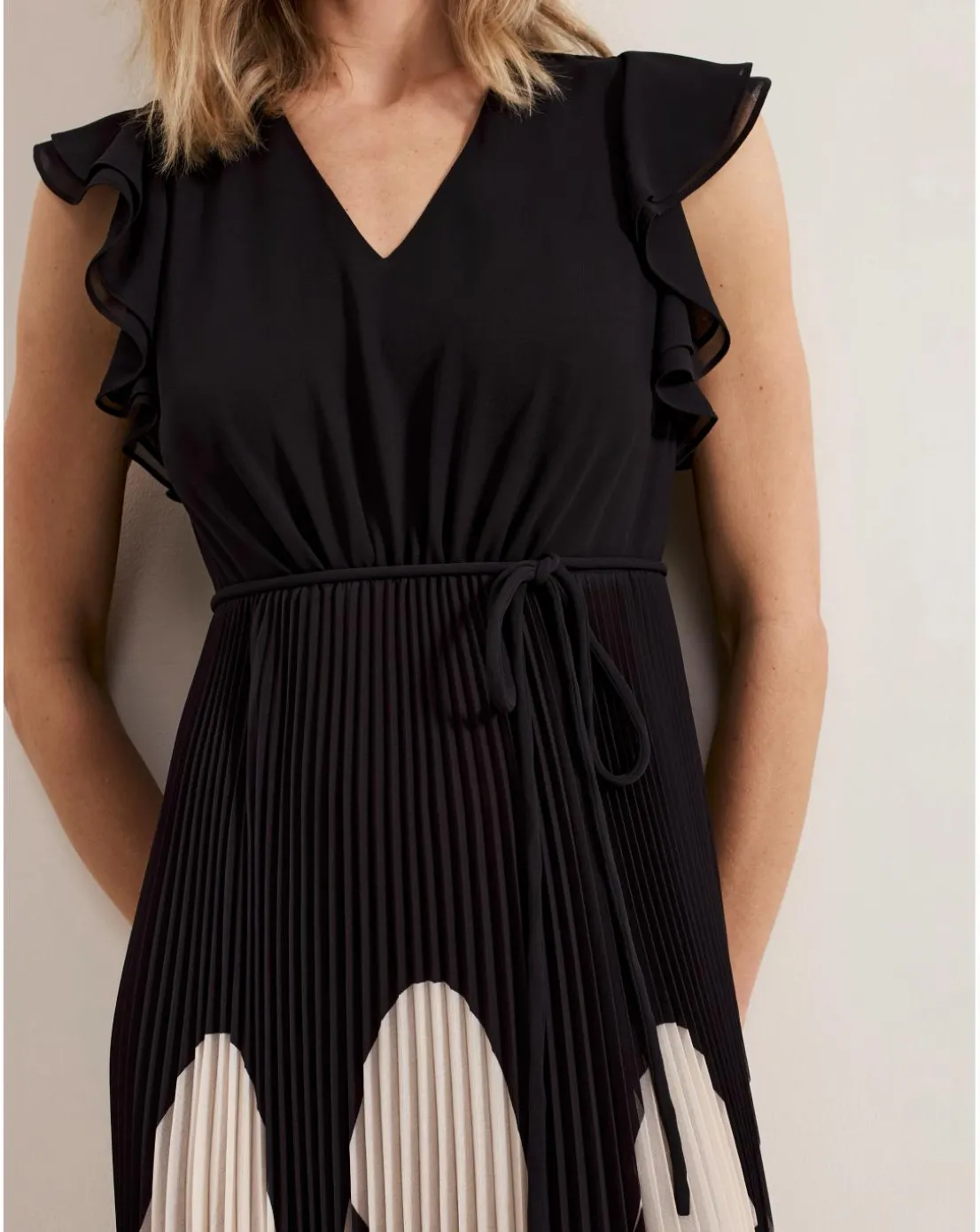 Phase Eight Uma Printed Pleat Maxi Dress