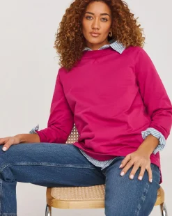 Pink Classic Longline Sweatshirt