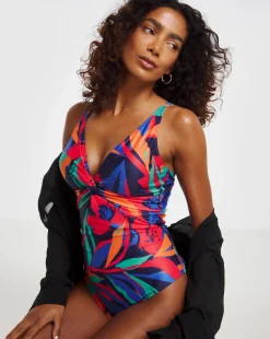 Plunge Knot Front Swimsuit