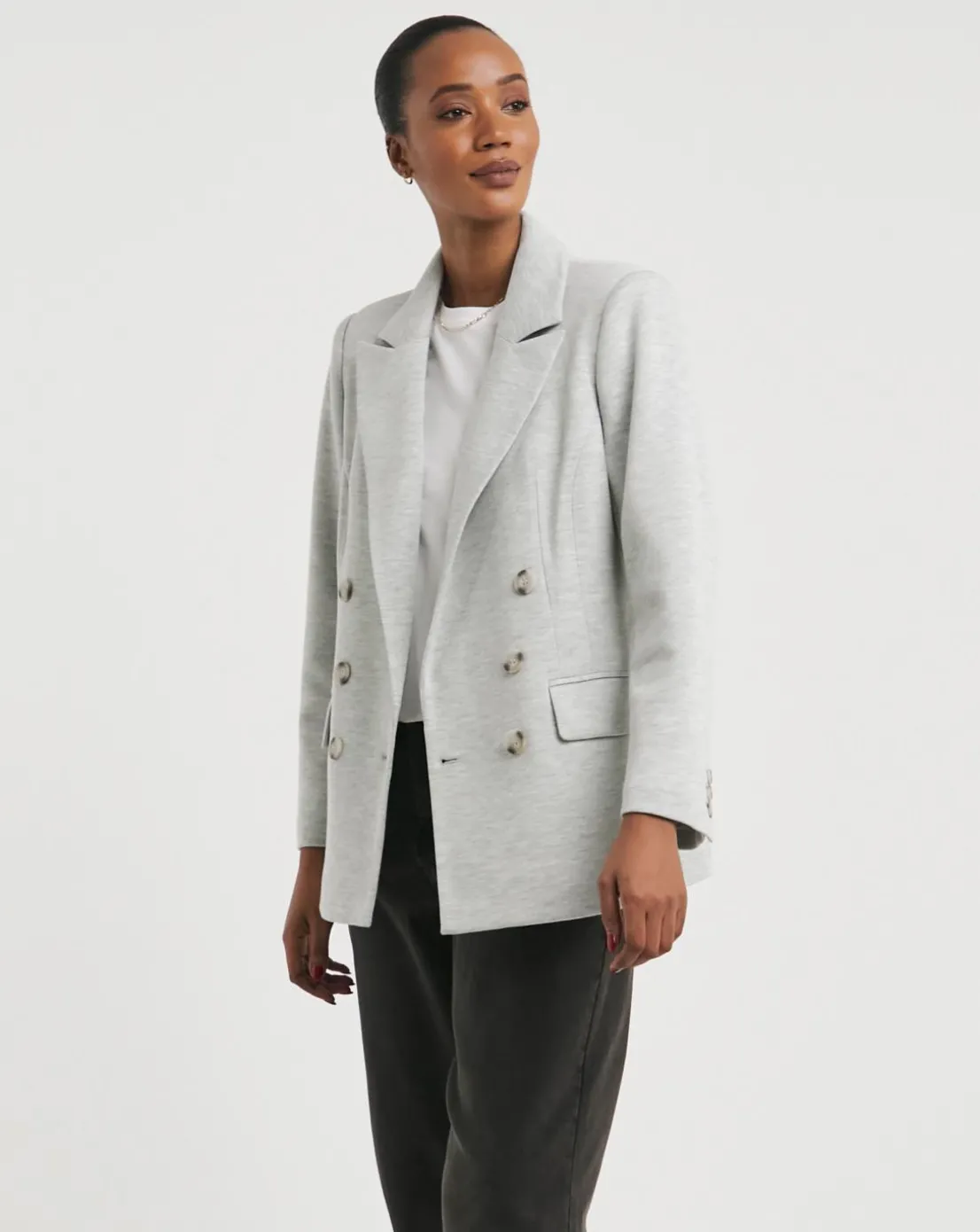 Ponte Double Breasted Blazer