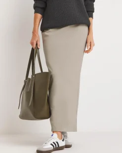 Ponte Maxi Pencil Skirt