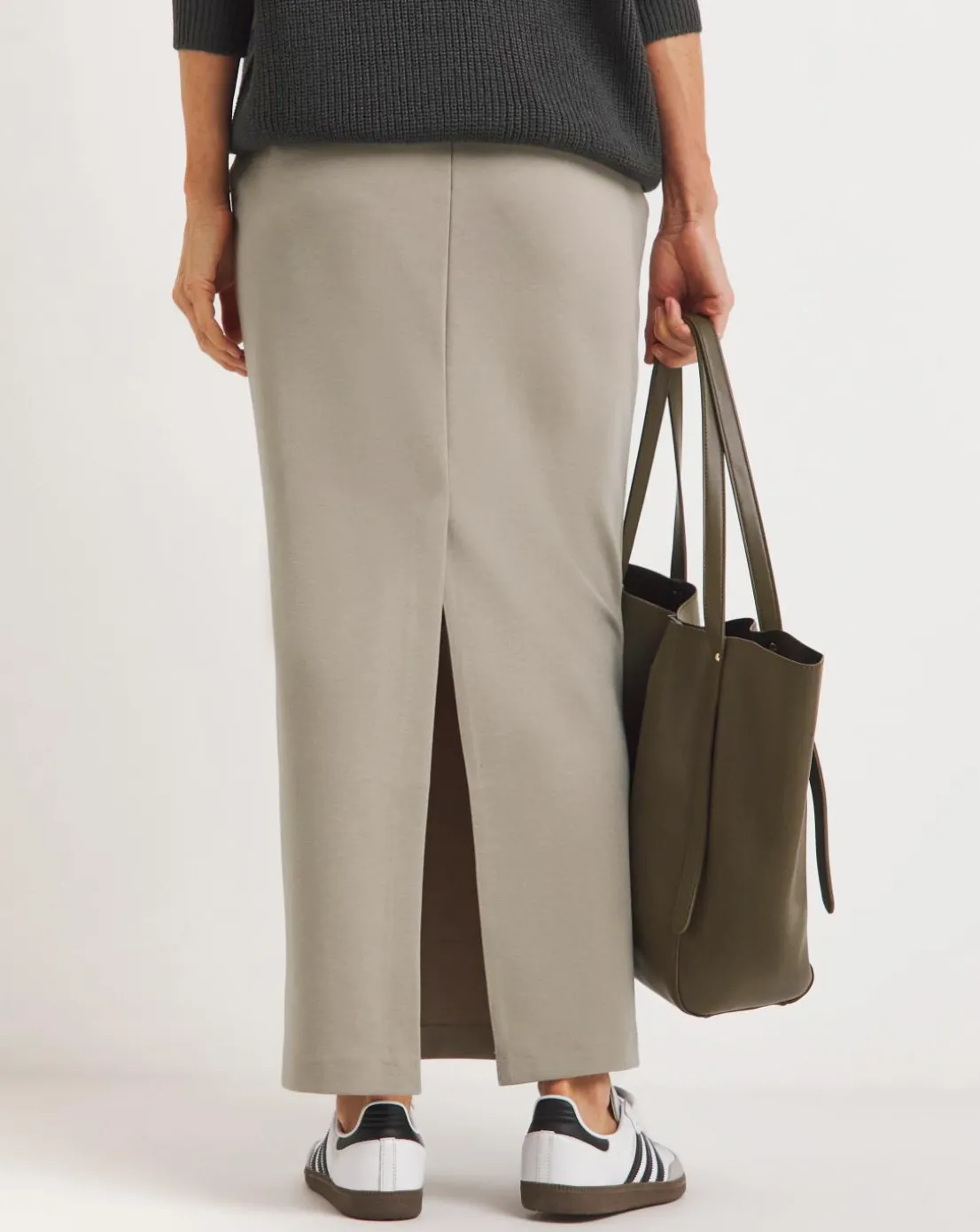 Ponte Maxi Pencil Skirt