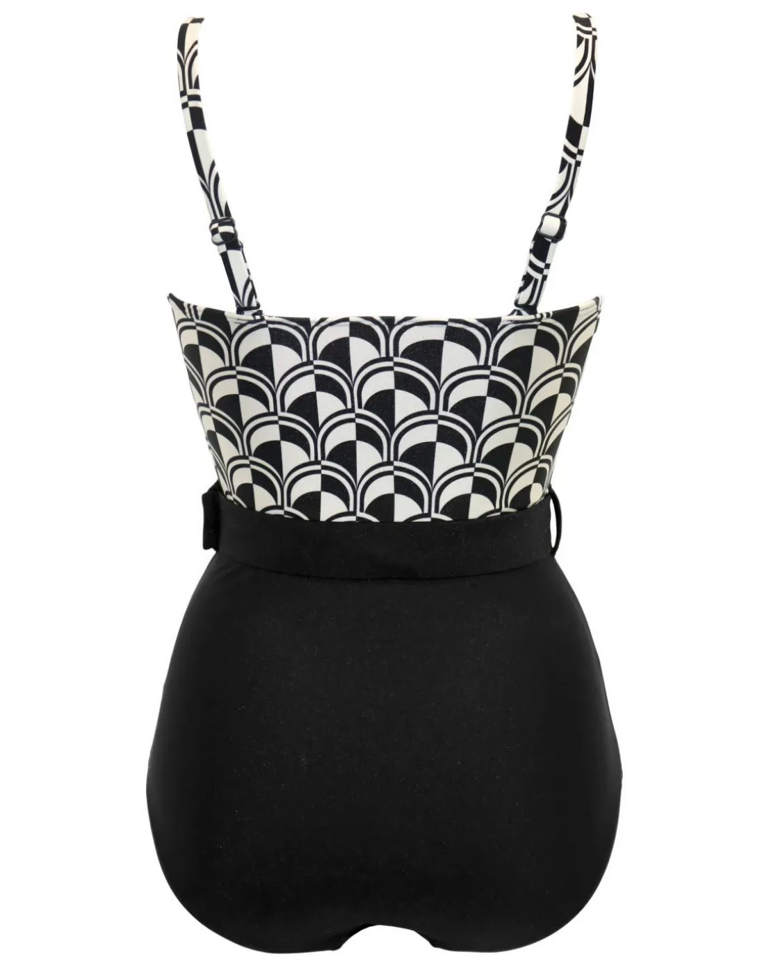 Pour Moi Casablanca Tummy Control Strapless Belted Swimsuit Mono